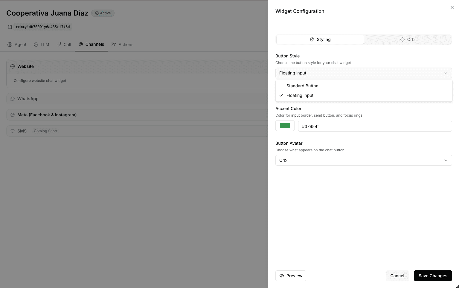 Widget Configuration