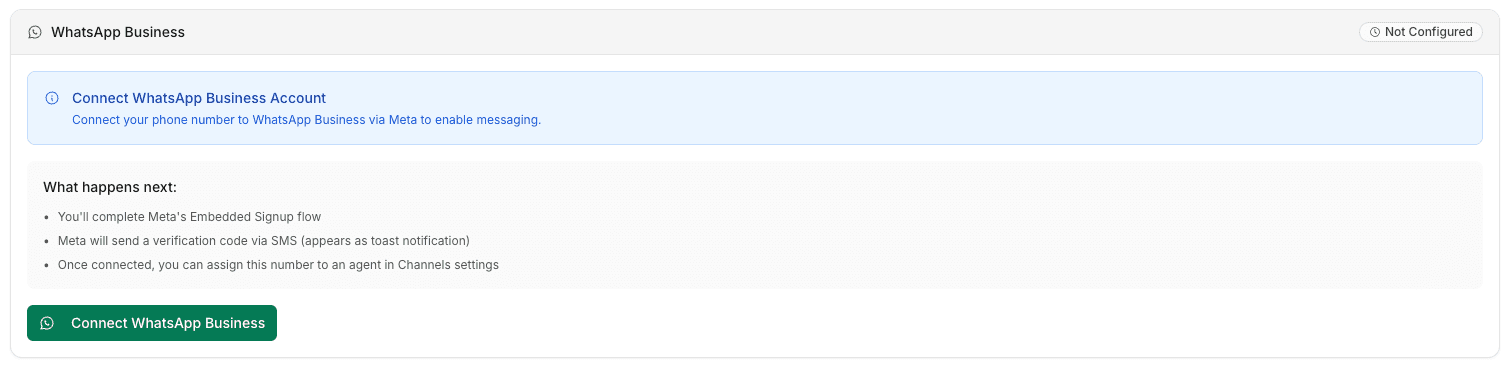 WhatsApp Configuration